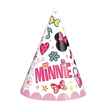 Disney's Minnie Mouse Cone Party Hats - 8 Pc.