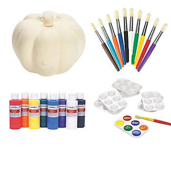 DIY Ceramic Halloween Pumpkin Kit - 42 Pc.