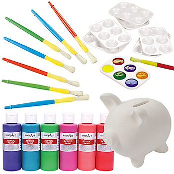 Bulk 10 Pc. Tropical Assorted Colors Acrylic Paint - 16 oz