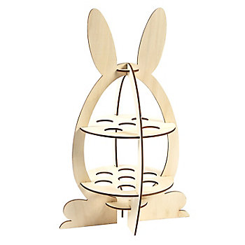 DIY Unfinished Wood Easter Egg Display Stand