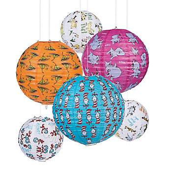 Dr. Seuss™ Hanging Paper Lanterns - 6 Pc.