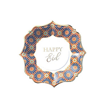 Eid Creations Eid Marrakesh Paper Dessert Plates - 8 Ct.