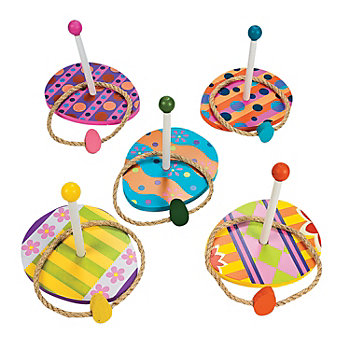 Exciting Easter Egg Ring Toss Game - 10 Pc. with Assorted Colors