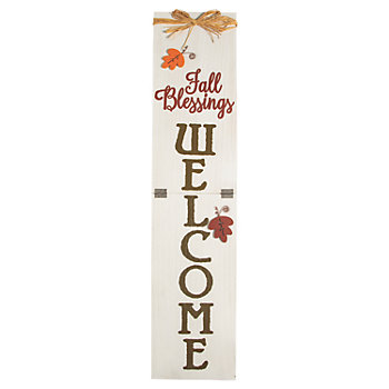 Fall Blessings Welcome Sign