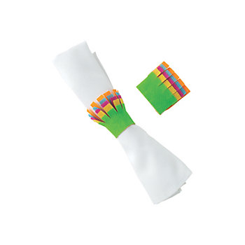 Fiesta Fringe Napkin Rings - 12 Pc.