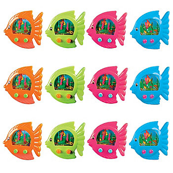 Fish Ring Toss Water Games - 12 Pc.