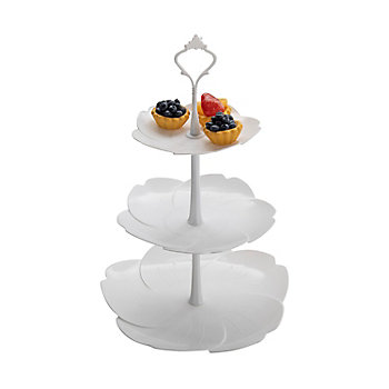 Flower Tiered Serving Tray