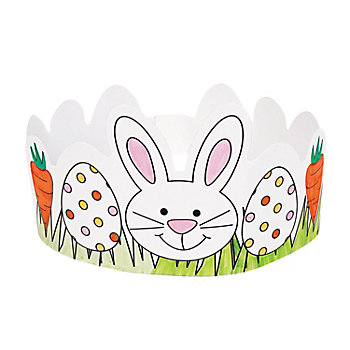 Fun Color Your Own Easter Crowns - 12 Pc. for Creative Kids