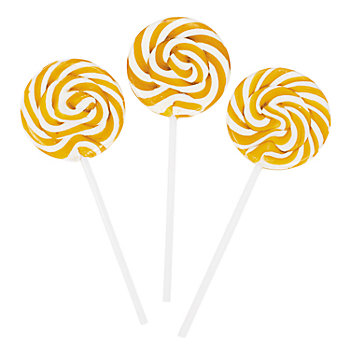 Gold Swirl Lollipops - 24 Pc.