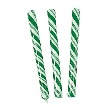 Green Hard Candy Sticks - 80 Pc.