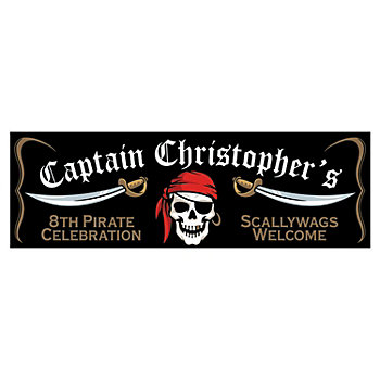 Grinning Pirate Custom Banner