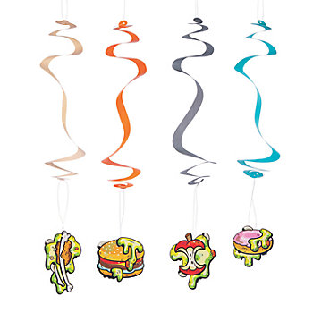 Gross Slime Hanging Swirl Decorations - 12 Pc.