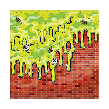 Gross Slime Plastic Backdrop - 3 Pc.