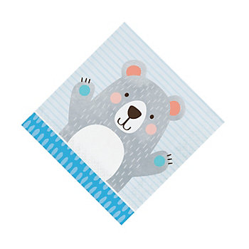 Happy Bear Luncheon Napkins - 16 Pc.