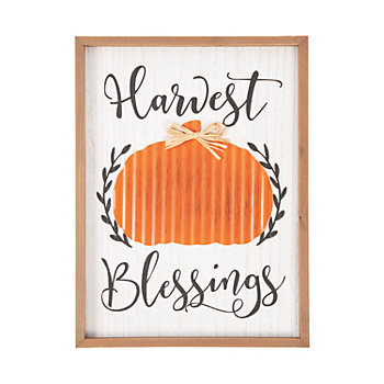 Harvest Blessings Wall Sign
