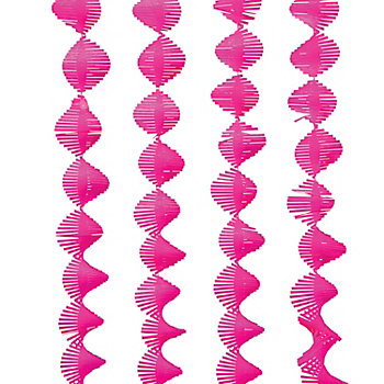 Hot Pink Fringe Paper Streamer