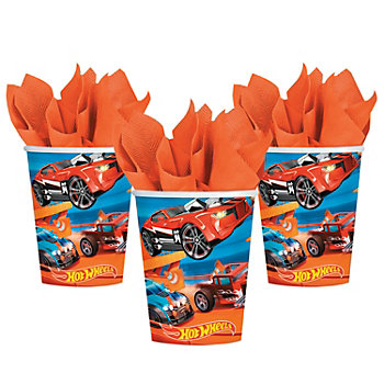 8 Hot Wheels Wild Racer Folded Loot Party Bags 