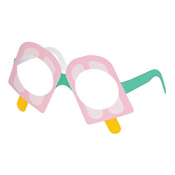 Ice Pop Paper Glasses - 12 Pc.