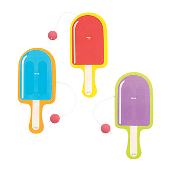 Ice Pop Party Paddleball Games - 12 Pc.