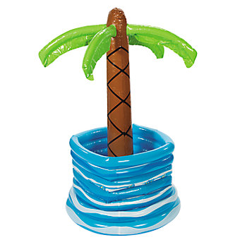 Inflatable Palm Tree in Pool Cooler