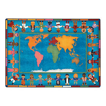 Joy Carpets Hands Around The World® Classroom Rug