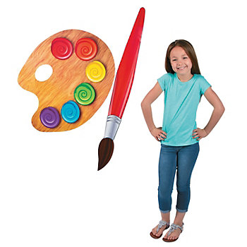 Jumbo Painting Set Cutouts - 2 Pc.