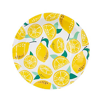 Lemon Party Paper Dinner Plates - 8 Ct.