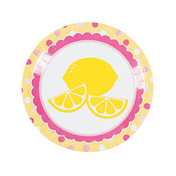 Lemonade Party Paper Dinner Plates - 8 Ct.