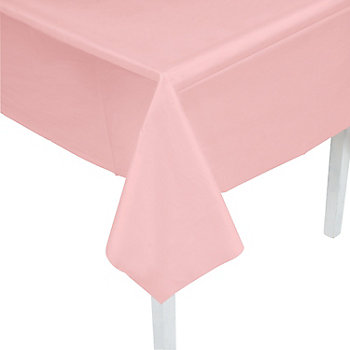 Light Pink Plastic Tablecloth