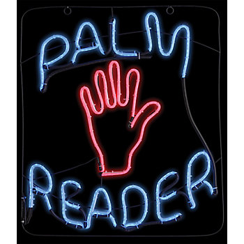 Light Up Palm Reader Sign