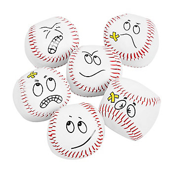 Mini Baseball Kickballs - 12 Pc.