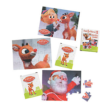 Mini Rudolph the Red-Nosed Reindeer<sup>&#174;</sup> Jigsaw Puzzles - 12 Boxes