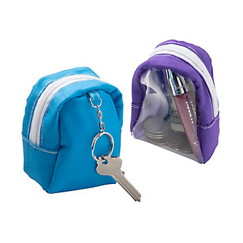 Mini Transparent Backpack Keychains - 6 Pc.