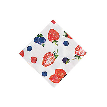 Mixed Berry Beverage Napkins - 16 Pc.