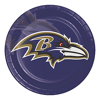 NFL Baltimore Ravens Paper Plates 24 Count