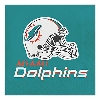NFL Miami Dolphins Napkins 48 Count