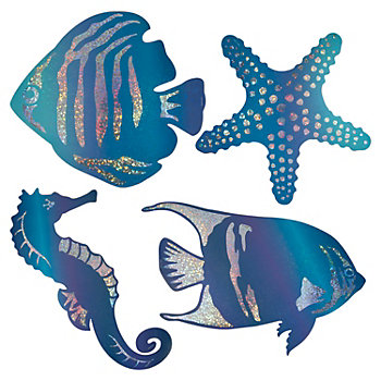 Ocean Life Cutouts - 4 Pc.