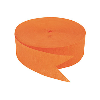 Orange Jumbo Paper Streamer