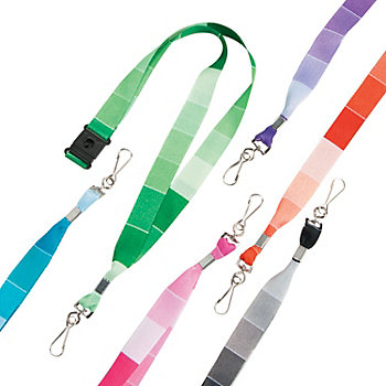 Paint Chip Breakaway Lanyards - 12 Pc.