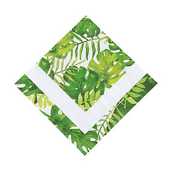 Palm Leaf Paper Luncheon Napkins - 16 Pc.