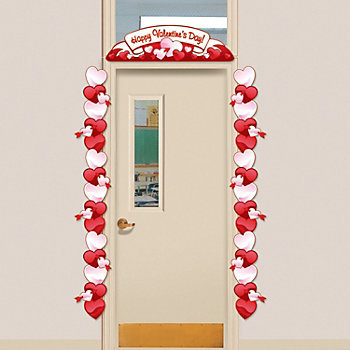 Paper Valentine Door Border