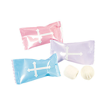Pastel Religious Cross Buttermints - 108 Pc.