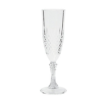 Patterned Plastic Champagne Flutes - 12 Ct.