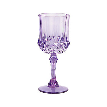 Patterned Plastic Wine Glasses - 12 Ct.