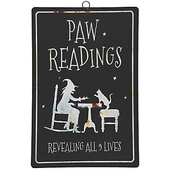 Paw Readings Metal Sign