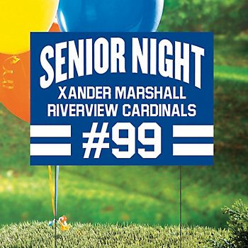 Personalized 24" x 16" Senior Night Yard Sign