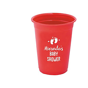Personalized Baby Shower Plastic Cups - 40 Ct.