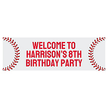 Personalized Baseball Banner