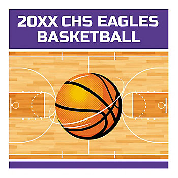 Personalized Basketball Party Backdrop Banner
