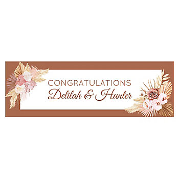 Personalized Boho Neutral Banner